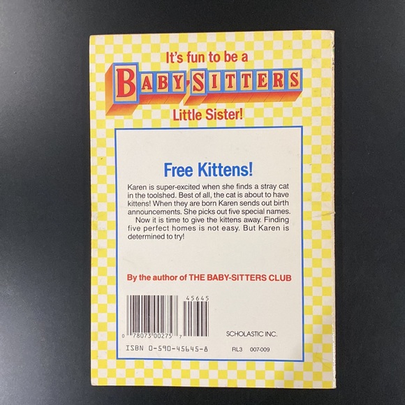 Baby-Sitters Little Sister #30: Karen’s Kittens by Ann M. Martin - Novel - Picture 2 of 6